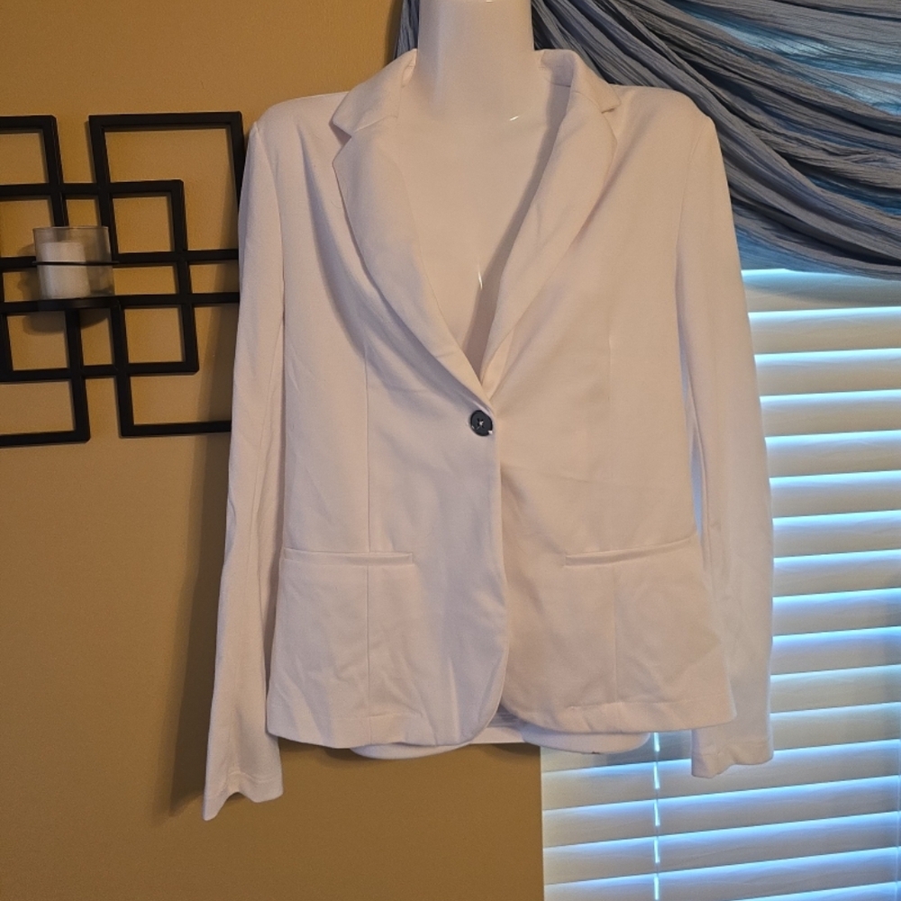 LABijou womens white Blazer medium